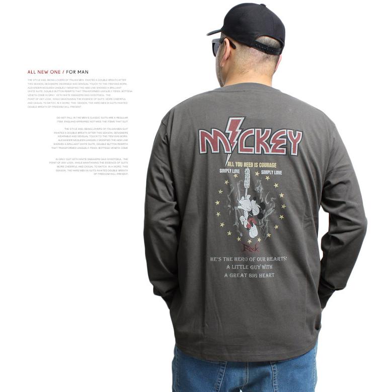 MICKEY MOUSE（ミッキーマウス） 爆買 長袖Tシャツ メンズ 大きい