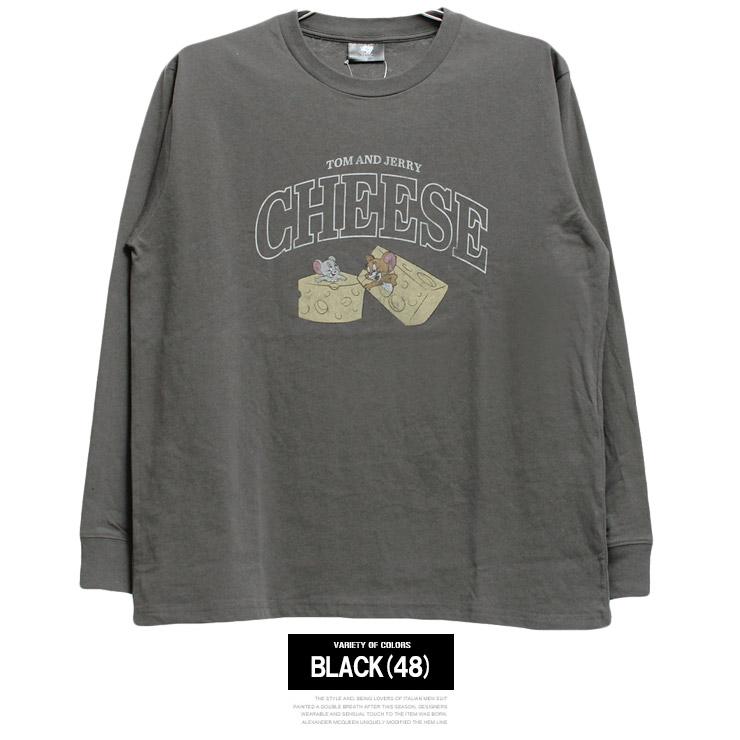 TOM AND JERRY(トムとジェリー) 長袖Tシャツ メンズ 大きいサイズ ピグメント加工 プリント クルーネック カットソー キャラクター アニメ かわいい |  | 12