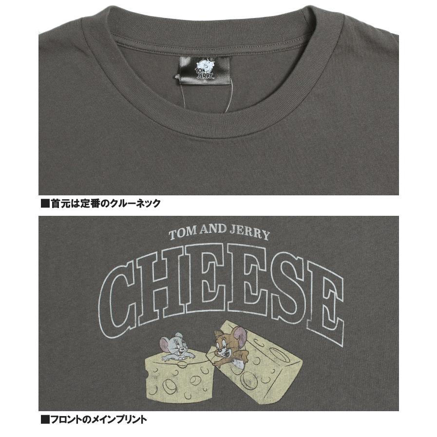 TOM AND JERRY(トムとジェリー) 長袖Tシャツ メンズ 大きいサイズ ピグメント加工 プリント クルーネック カットソー キャラクター アニメ かわいい |  | 09