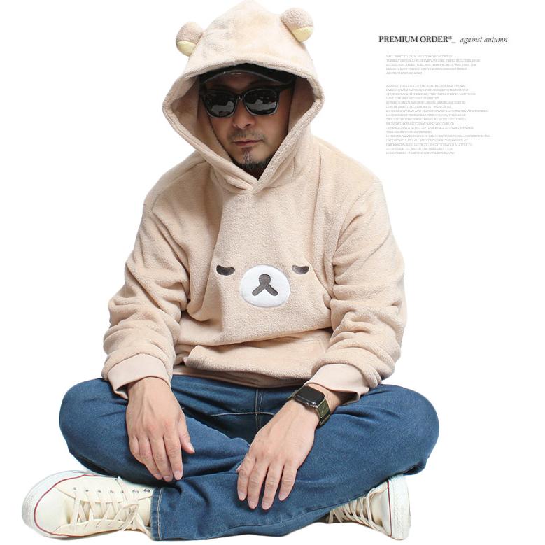 Rilakkuma(リラックマ) パーカー メンズ 大きいサイズ プルオーバー