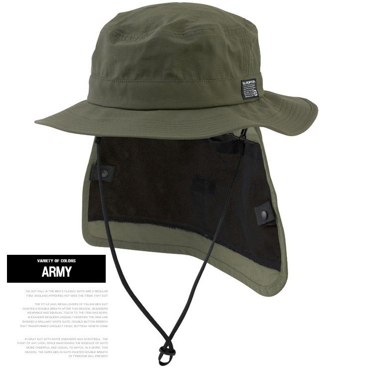 アイスシェード バケットハット メンズ 大きいサイズ 3WAY 保冷剤