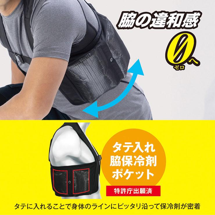 爆買 保冷ベスト メンズ 熱中症対策 アイスポケット アジャスターベルト ストレッチ 吸汗速乾 通気性 保冷剤 アイスベスト ワークマンインナー 作業着 |  | 06