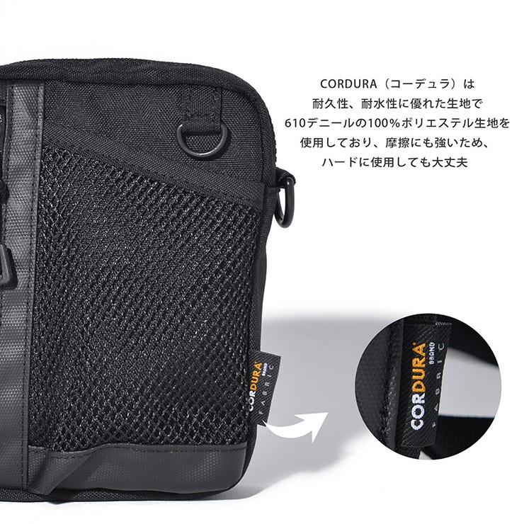 ミニ ショルダーバッグ メンズ コーデュラ CORDURA 防水 止水ジップ