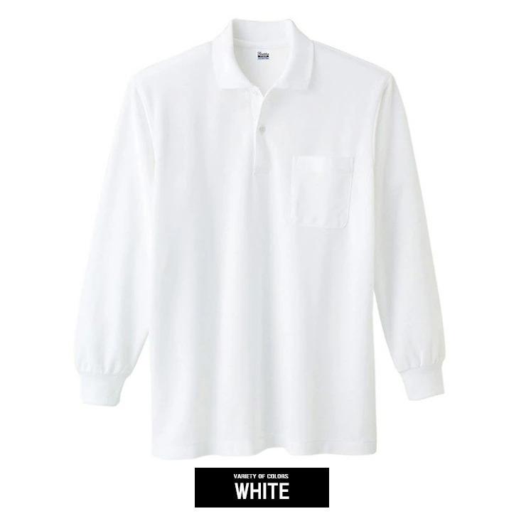 大きいサイズ ゴルフウェア メンズ 長袖 鹿の子 無地 UVカット