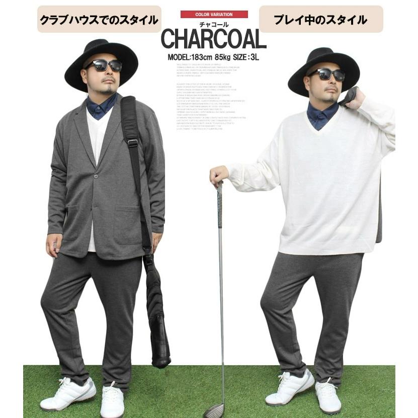 爆買 大きいサイズ 激安 ゴルフウェア メンズ セットアップ