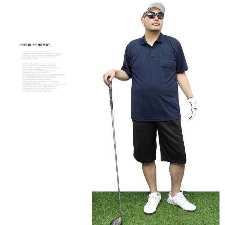 大きいサイズ 激安 ゴルフウェア ポロシャツ メンズ 吸汗速乾