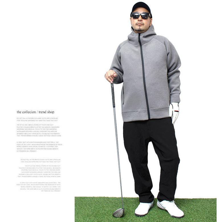 大きいサイズ メンズ激安 ゴルフウェア 秋 冬 コーディネート パーカー ストレッチ ボンディング ダイバージャージ スウェット 安い ワークマン プラス G Kingman 通販 Yahoo ショッピング