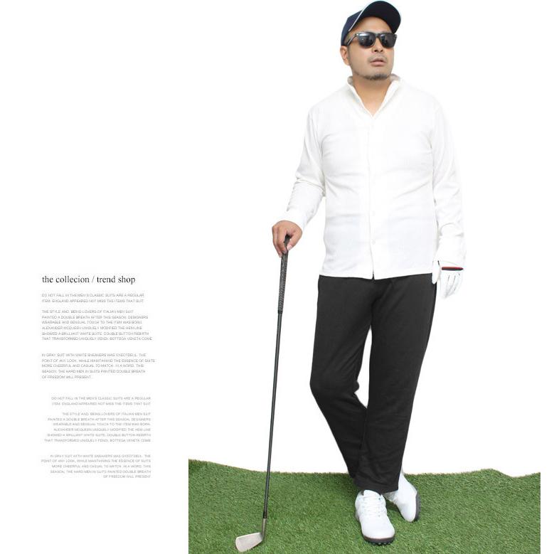 ゴルフウェア メンズ 大きいサイズ ゴルフパンツ スウェット