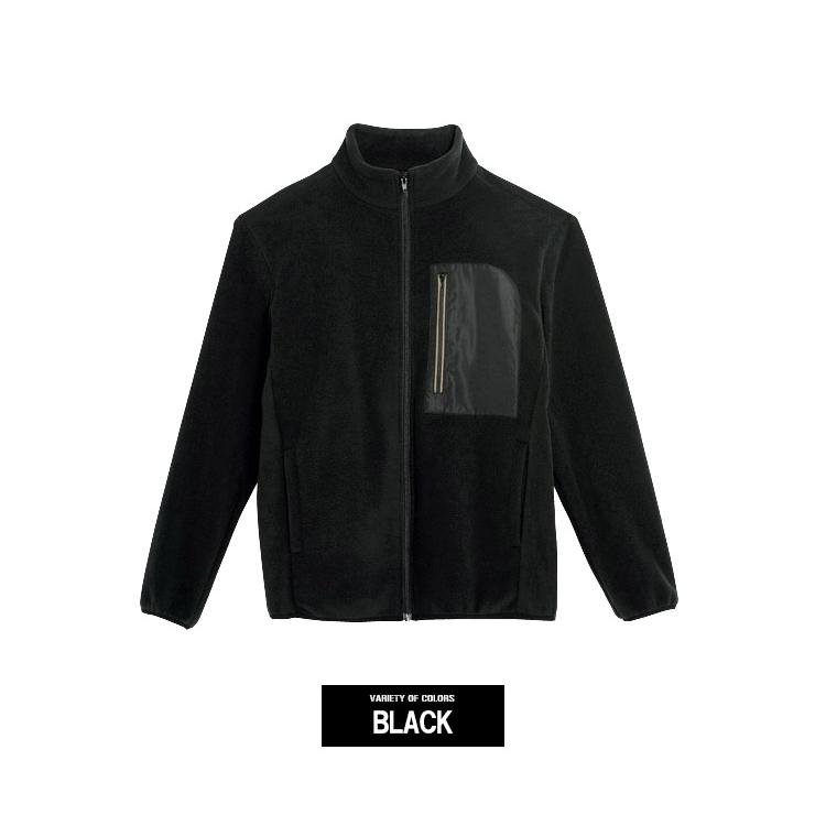 black and white ゴルフ フリースジャケット Lサイズ Black&White