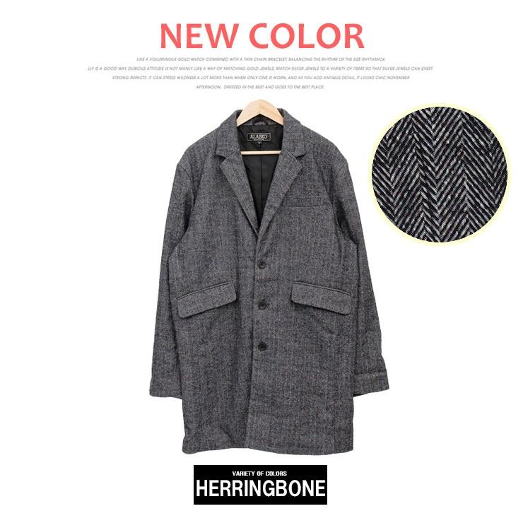 チェスターコート メンズ ウール メルトン コート ロング コート ジャケット 防寒 青 アウター おおきいサイズ R Kingman 通販 Yahoo ショッピング