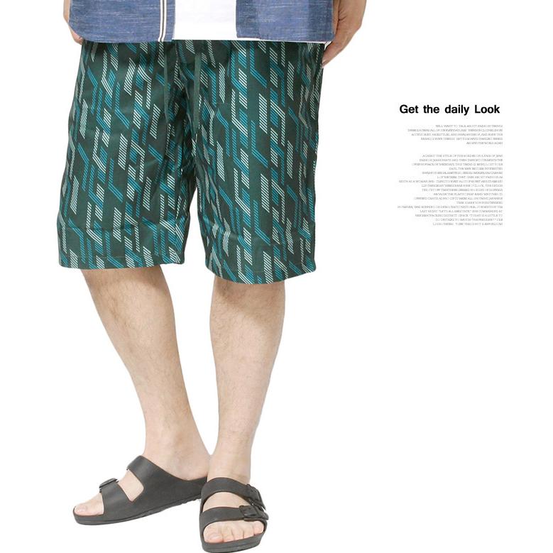 セットアップ メンズ 大きいサイズ 総柄 ジオメトリック 幾何学柄