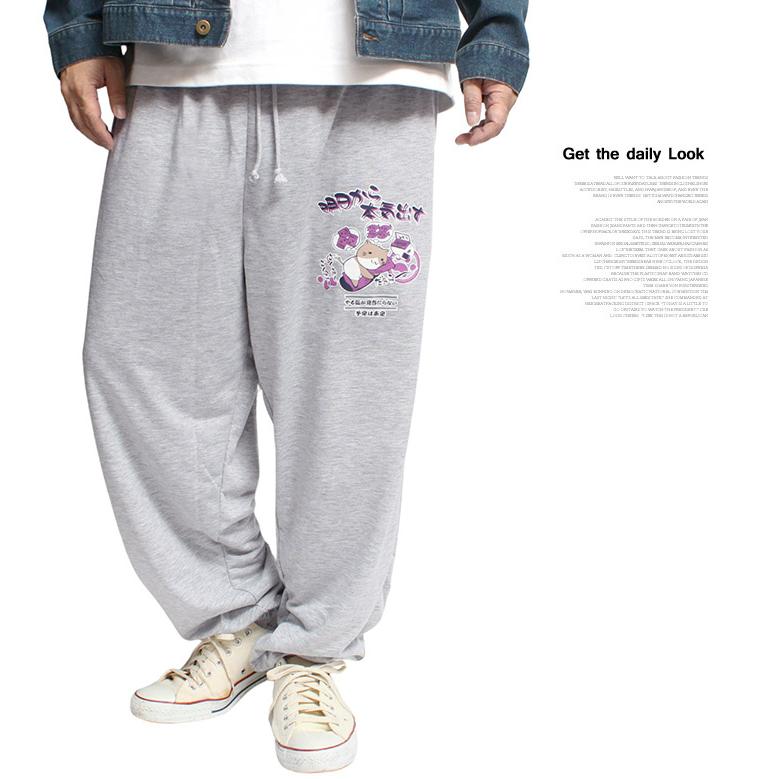 ねこぶちさん(猫渕さん) セットアップ メンズ 大きいサイズ 裏毛 プリント ウエストゴム スウェット トレーナー イージー スウェットパンツ 猫 ネコ にゃんこ |  | 14