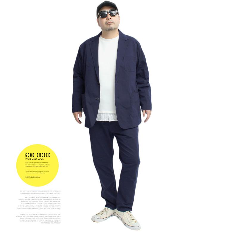 セットアップ メンズ 大きいサイズ 薄手 ドライ ストレッチ テーラードジャケット イージーパンツ スーツ アウター 上下 ビジネス 伸縮 トラウザー |  | 12