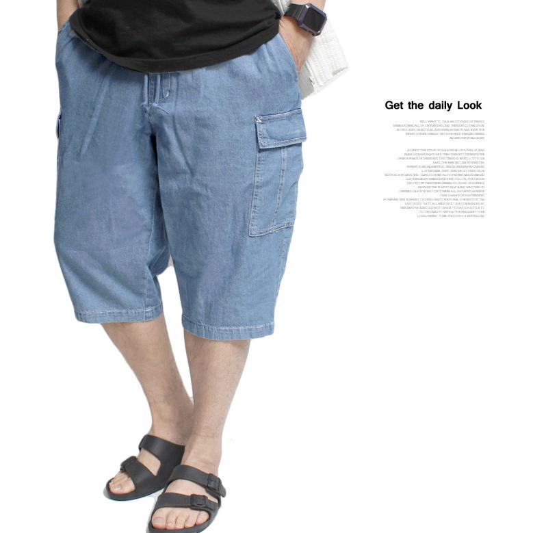 セットアップ メンズ 大きいサイズ デニム 5.0オンス つぶし襟 半袖