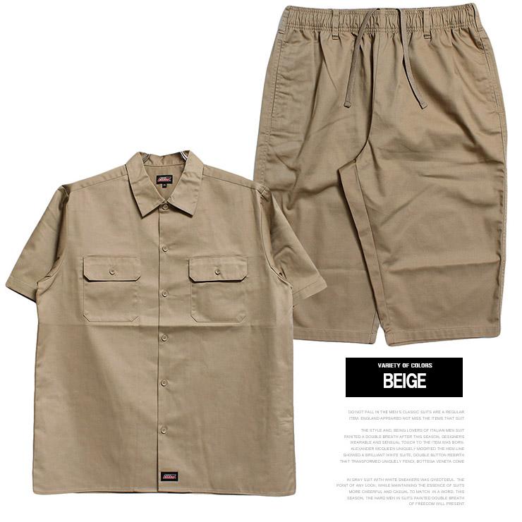 ジェニュイン ディッキーズ(GENUINE セットアップ メンズ 大きいサイズ 半袖 ワークシャツ チノ ショートパンツ 半袖シャツ 膝下 チノパンツ |  | 13