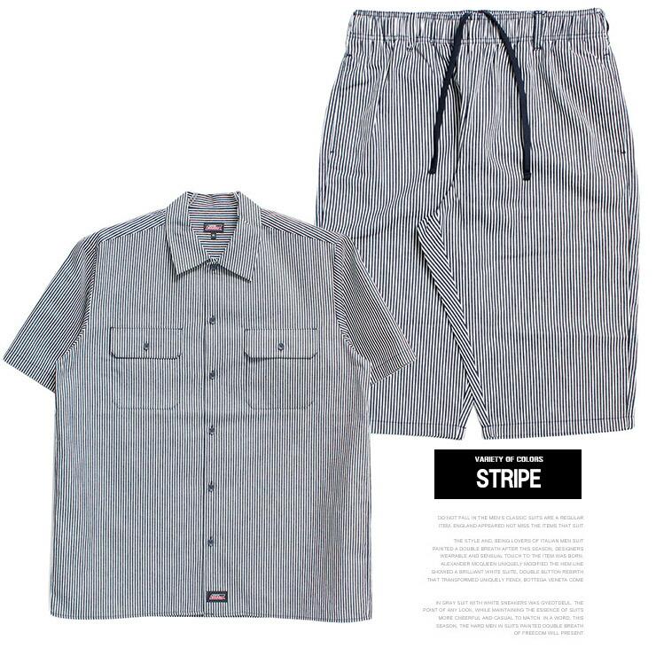 ジェニュイン ディッキーズ(GENUINE セットアップ メンズ 大きいサイズ 半袖 ワークシャツ チノ ショートパンツ 半袖シャツ 膝下 チノパンツ |  | 14