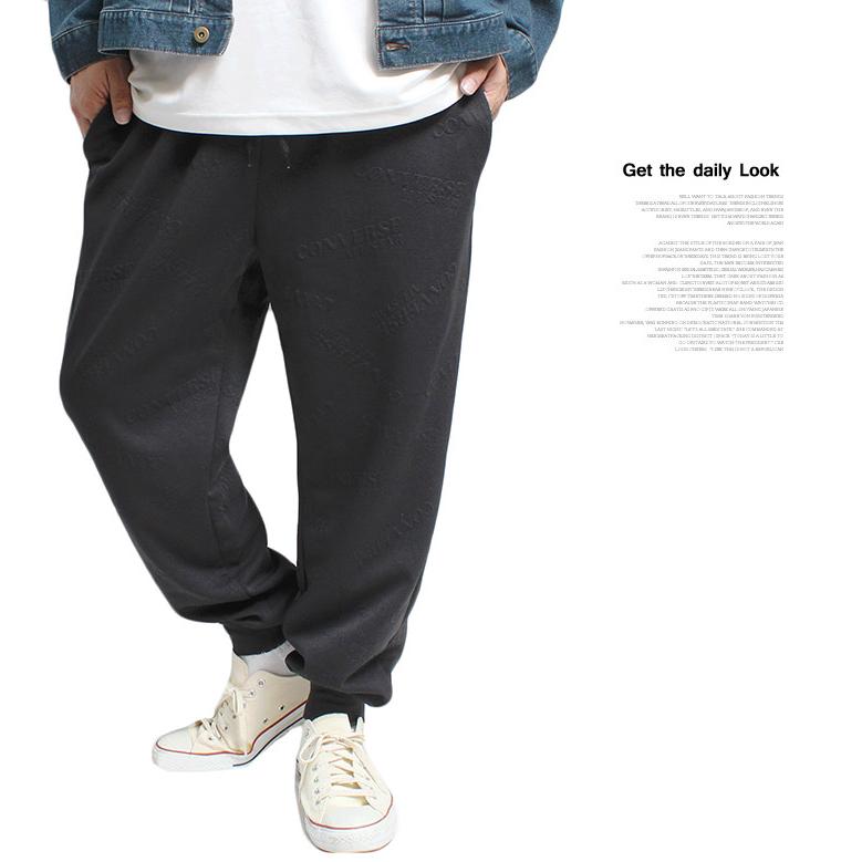 コンバース(CONVERSE) セットアップ 大きいサイズ メンズ ジャージ上下 ふくれ ジャガード ロゴ プルオーバー パーカー スウェットパンツ ジャージ | CONVERSE | 12