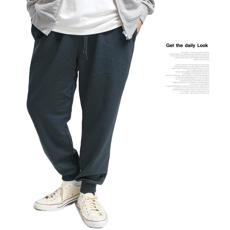 コンバース(CONVERSE) セットアップ 大きいサイズ メンズ ジャージ上下 ふくれ ジャガード ロゴ プルオーバー パーカー スウェットパンツ ジャージ | CONVERSE | 09