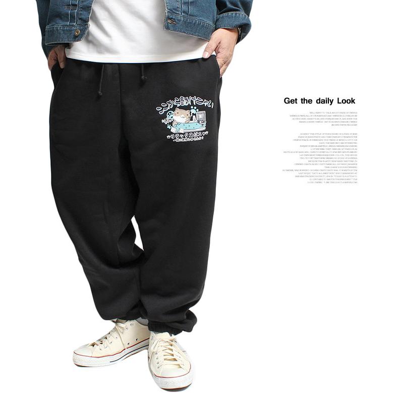 ねこぶちさん(猫渕さん) スウェット 上下 冬 セットアップ メンズ 大きいサイズ 裏起毛 スポーツ 3L ゴルフ カジュアル おもしろ 猫 スウェットパンツ |  | 05