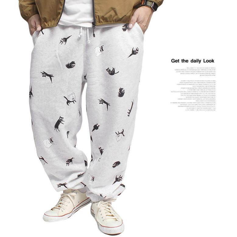 スウェット 上下 冬 セットアップ メンズ 大きいサイズ 裏起毛 スポーツ 3L ゴルフ カジュアル おもしろ 猫 スウェットパンツ パーカー オーバーサイズ |  | 09