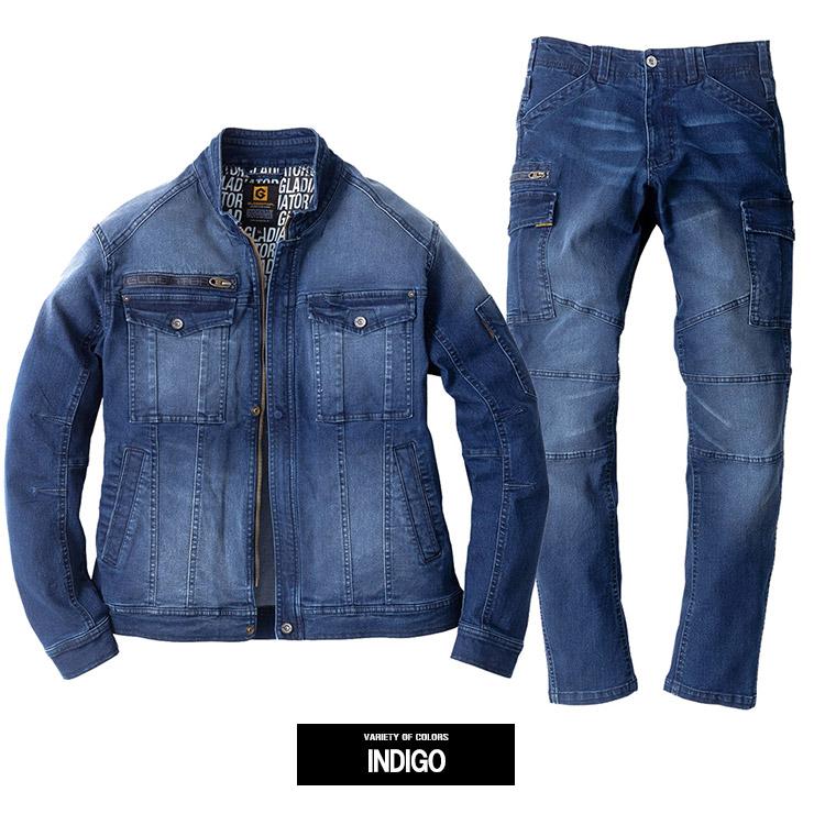 デニム セットアップ メンズ 大きいサイズ ストレッチ 速乾 Gジャン ジャケット カーゴパンツ ブルゾン アウター ジャンパー 作業着 作業服 ワークパンツ |  | 12
