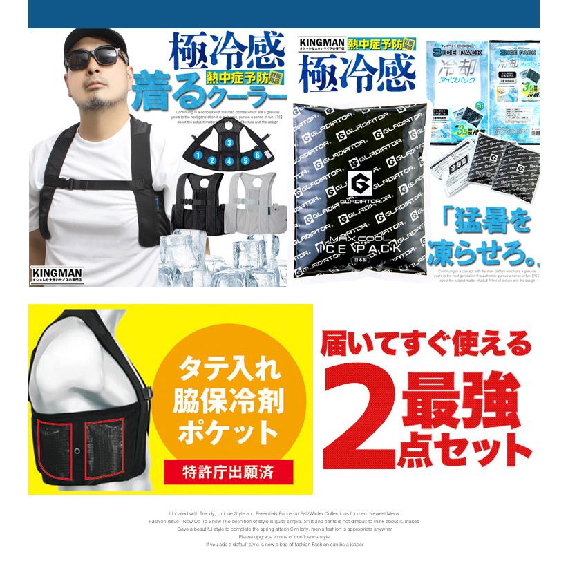 爆買 保冷ベスト アイスパック セット メンズ アイスベスト 保冷剤 3個