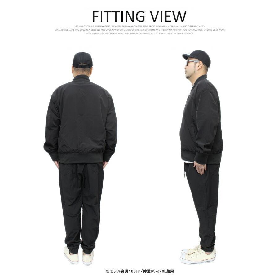 セットアップ メンズ 大きいサイズ ナイロン ストレッチ 吸汗速乾 MA-1