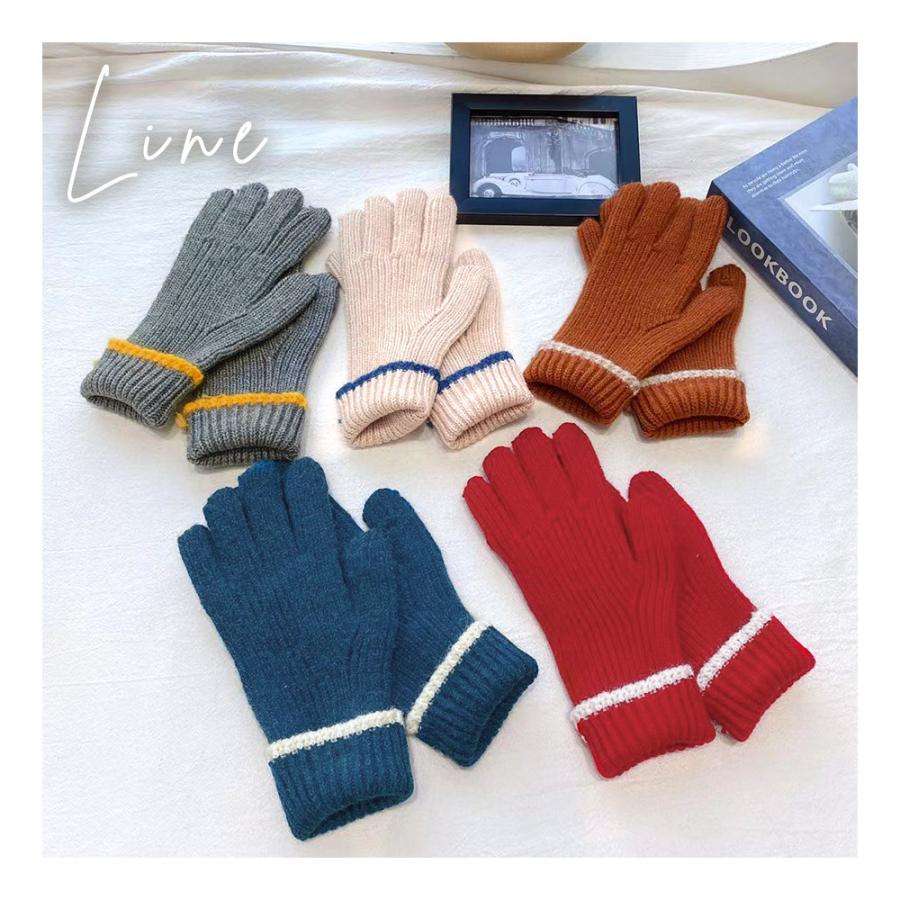 MILASIC 手袋 ニット スマホ手袋 ライン入りデザイン 指出し穴付き レディース メンズ 穴付き ハンドウォーマー 男女兼用 指なし手袋 穴あき手袋 ポイント消化 |  | 01