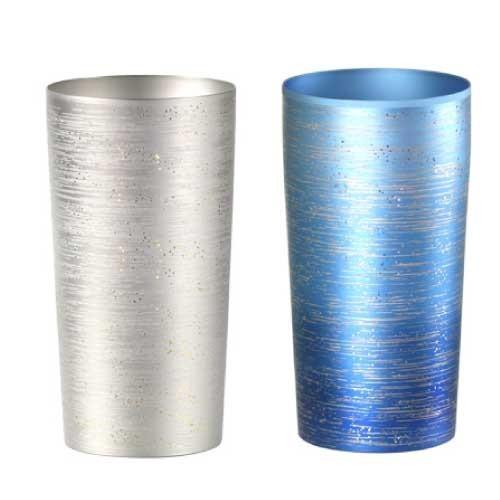 新潟 燕三条 純チタンタンブラー２個セット［名入れ・文字入れ・刻印無料キャンペーン中 ］ お祝いにオススメチタンコップ ビールにピッタリチタンカップ