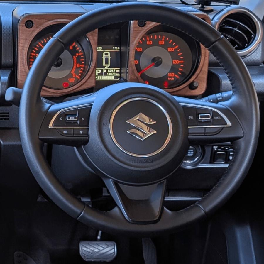 新型ジムニー ウォールナット 無垢材 シエラ JB64 JB74 木製 メーター