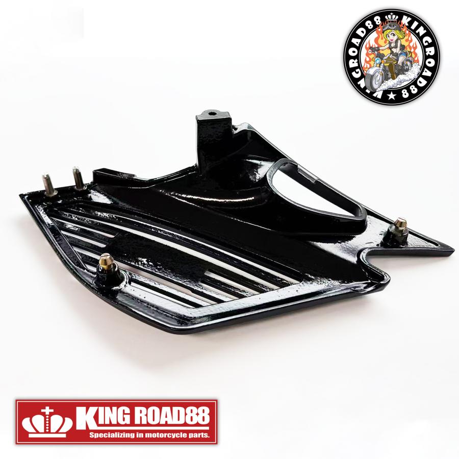 カワサキ バリオス1 バリオス I型 1型 ZR250A KingRoad88 アルミ ブラック BEETタイプ アルフィン サイドカバーの画像