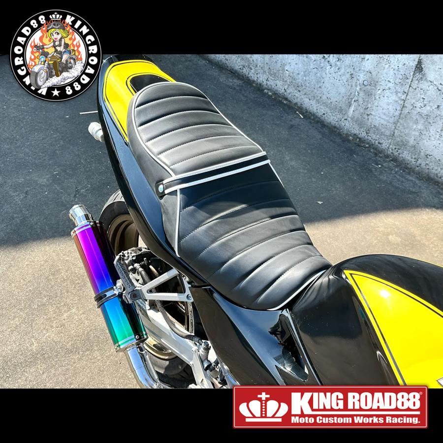 バリオス タックロール バリオス1型 ZR250A KingRoad88 タックロールシート ブラック