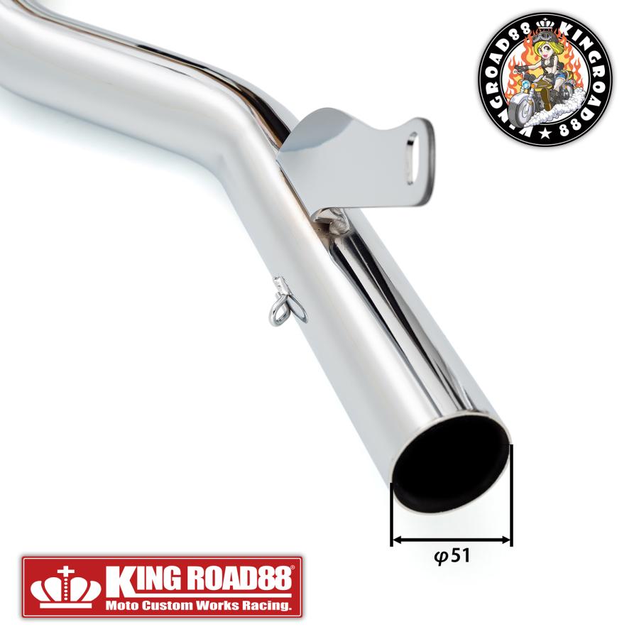 バリオス2型 ZR250B マフラー KingRoad88 King管 フルエキゾースト