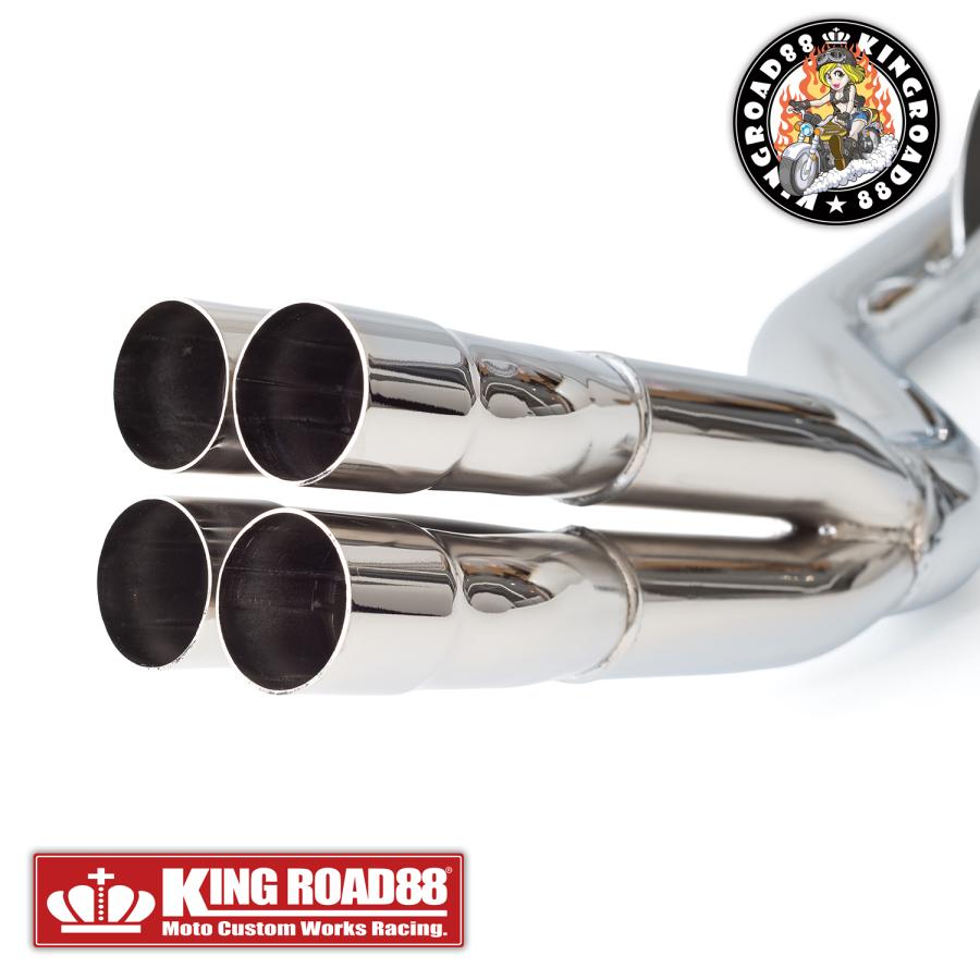 バリオス2型 ZR250B マフラー KingRoad88 King管 フルエキゾースト