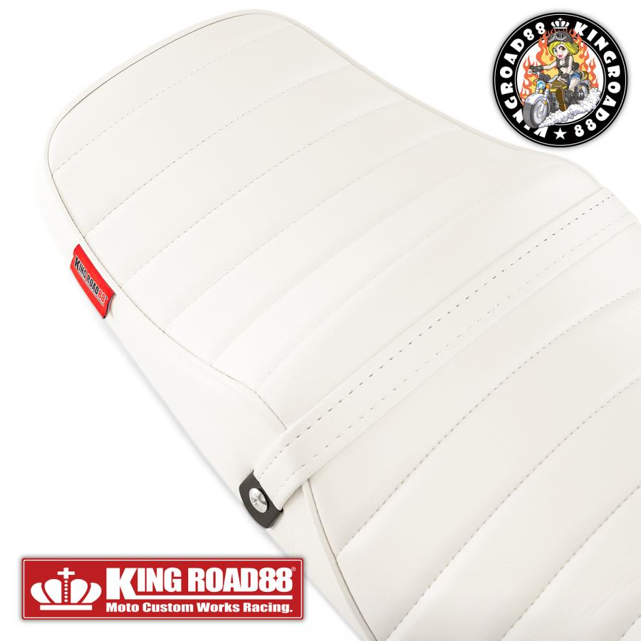 ヤマハ XJR400 前期 4HM KingRoad88 艶消し ホワイト タックロール