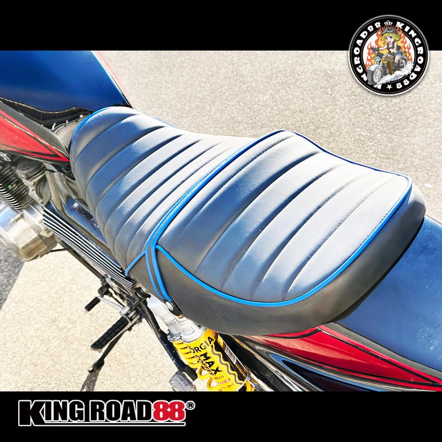 カワサキ ゼファーχ カイ ZR400C KingRoad88 タックロールシート カワサキ ゼファーχ カイ ZR400C KingRoad88 タックロールシート