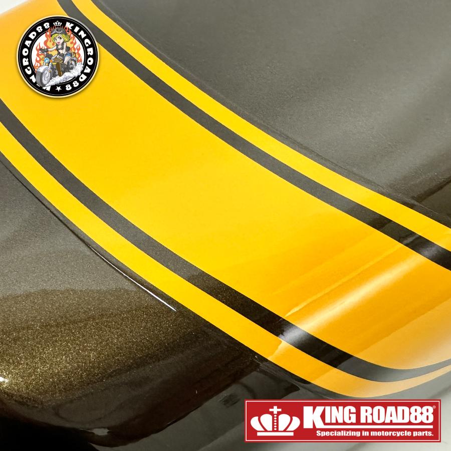 ゼファー400カイ　テールカウル　イエロー ゼファーχ ZR400C KingRoad88 Z2 仕様 イエローボール 黄 緑 サイド