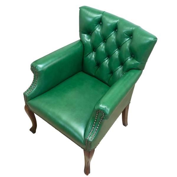 輸入家具 デザイナーズ チェスターフィールド チェア いす 椅子 カブリ