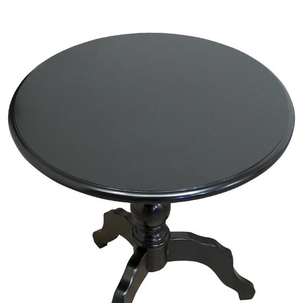 輸入家具 デザイナーズ テーブルブラック ロココ調 サイドテーブル