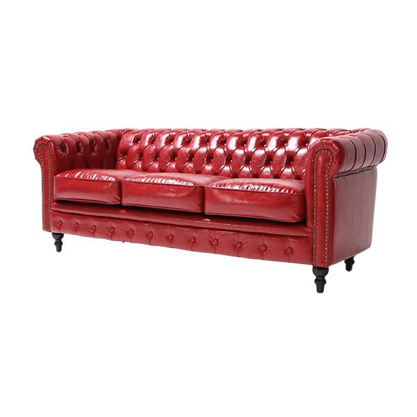 輸入家具 デザイナーズ チェスターフィールド ソファ ソファー 3