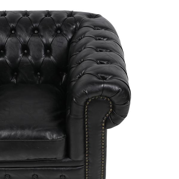 【送料込み】チェスターフィールドソファー　3人掛け 輸入家具 デザイナーズ チェスターフィールド ソファ ソファー 3人掛け