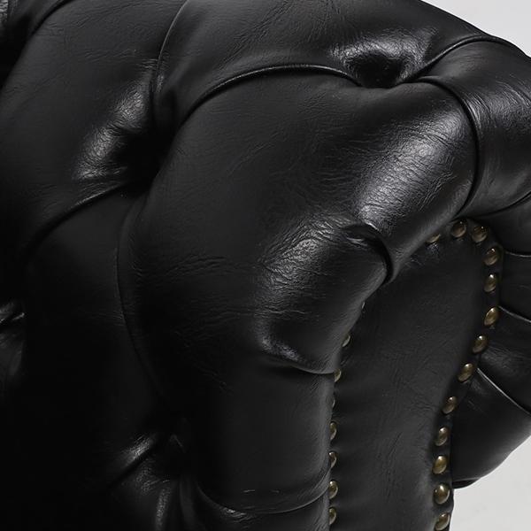 輸入家具 デザイナーズ チェスターフィールド ソファ ソファー 3人掛け