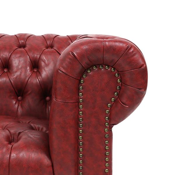 輸入家具 デザイナーズ チェスターフィールド アンティーク ソファ