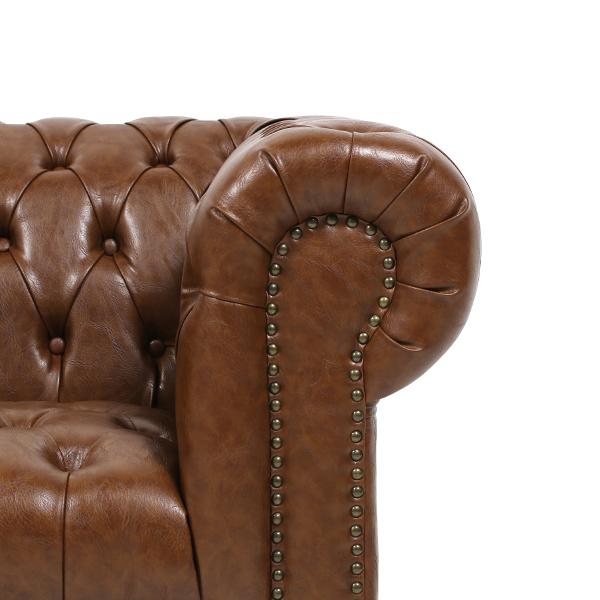 英国 ヴィンテージ チェスターフィールド レザー ソファ1人掛け アンティーク アウトレット ソファ 1人掛け チェスターフィールド