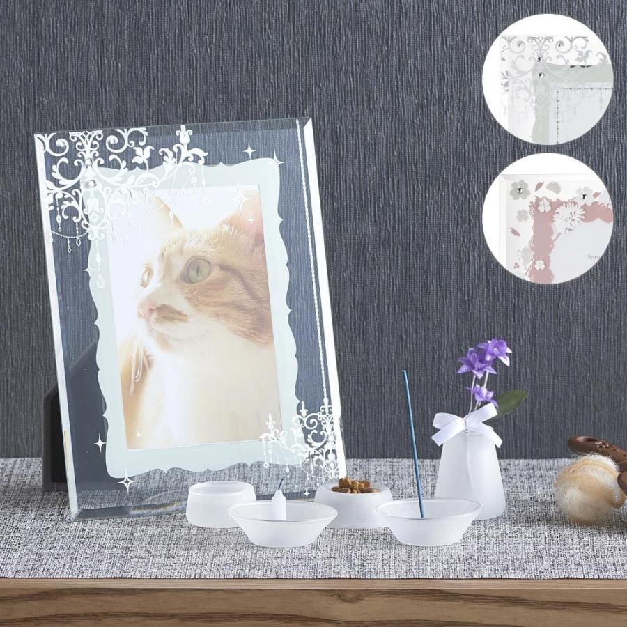 ペット 仏具セット コンパクト 遺影 写真立て フォトフレーム 手元供養 メモリアル ロウソク キャンドル 線香 ローソク