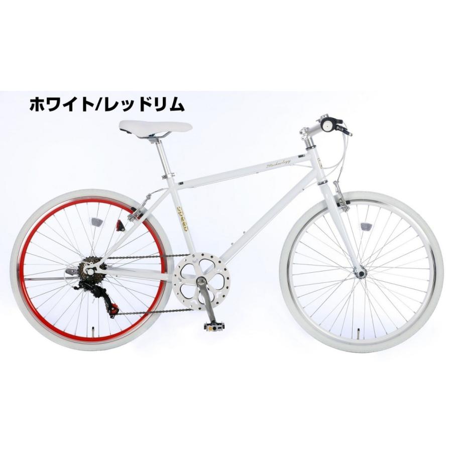 自転車　ホワイト 楽天市場】クロスバイク27インチ 700c シマノ製 7変速 VIENTO 7段変速