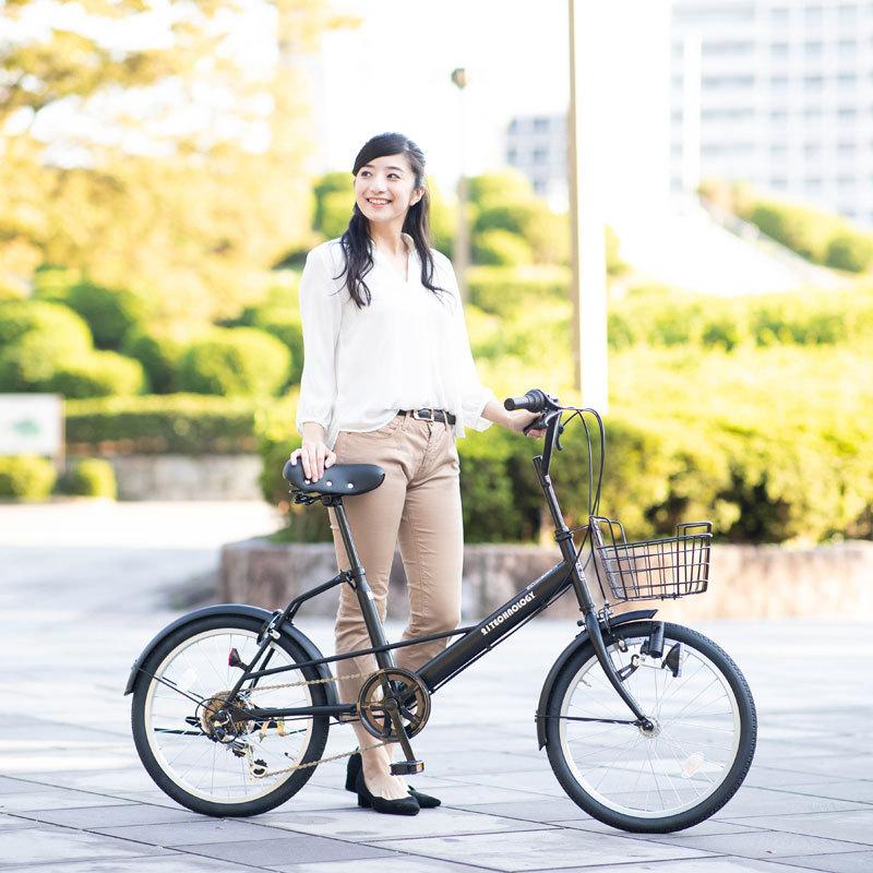 21Technology 自転車 20インチ シマノ製6段変速 カゴ付き 軽量 21Technology 自転車 20インチ シマノ製6段変速 カゴ付き 軽量