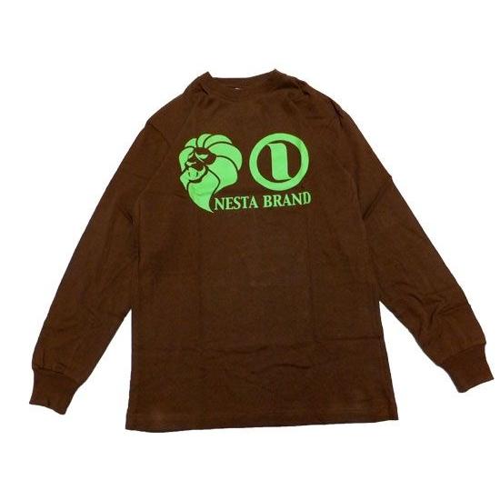 NESTA BRAND ネスタブランド 長袖Tシャツ ロンT Lion Icon / BROWN 