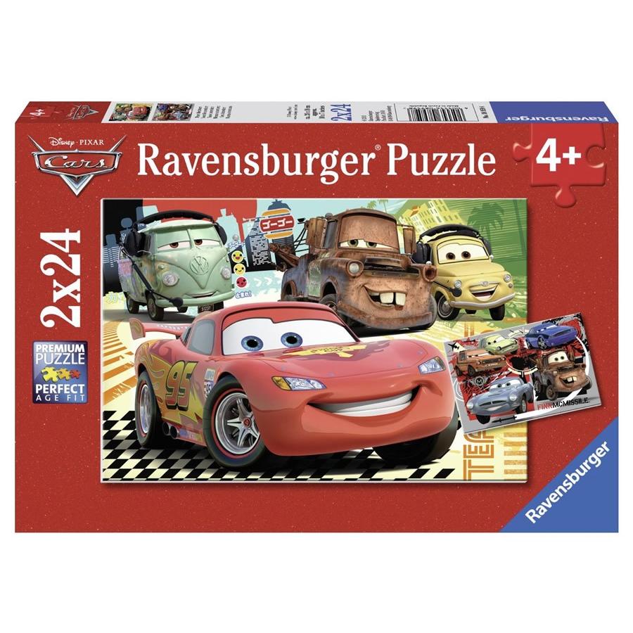カーズ2 パズル 24ピース×2 ディズニー・ピクサー/Disney Pixar/Cars 2/Ravensburger Puzzle｜kingstoy