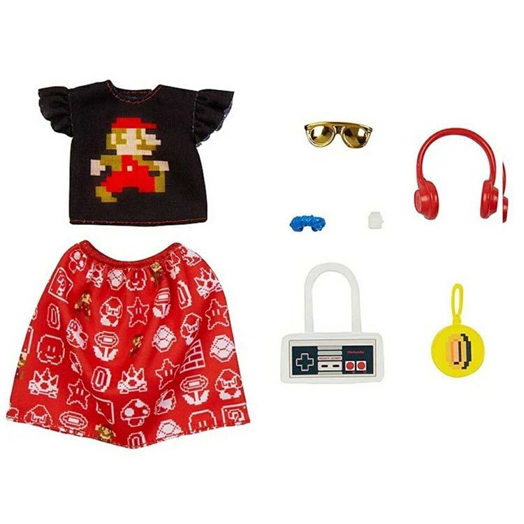 バービー　洋服、アクセサリー、バッグ、小物セット Amazon.co.jp: バービー人形用服とアクセサリー 28点 開閉可能な